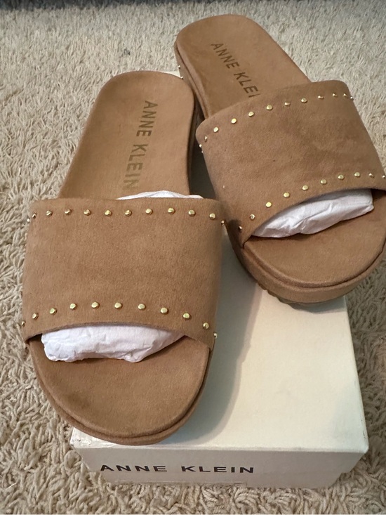 Anne Klein Shoes - NWT ANNE KLEIN FAUX SUEDE SANDAL